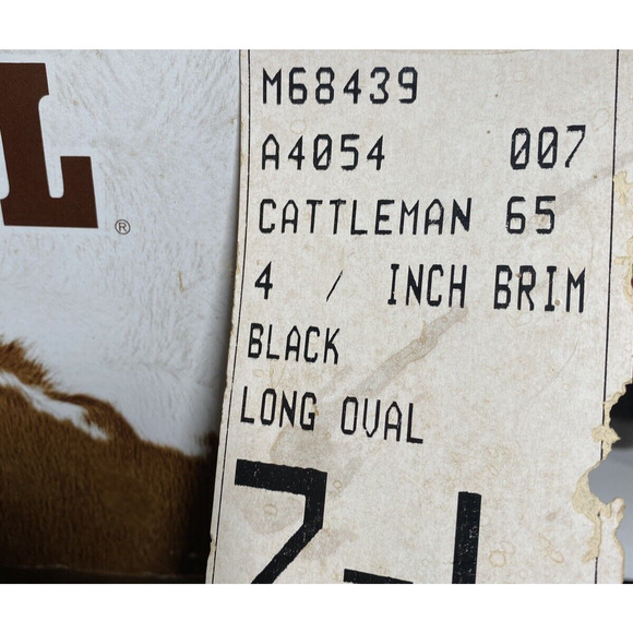 Western Black RESISTOL Beaver 4XXXX Self Conforming Cowboy Hat 7 With Box - Picture 7 of 12